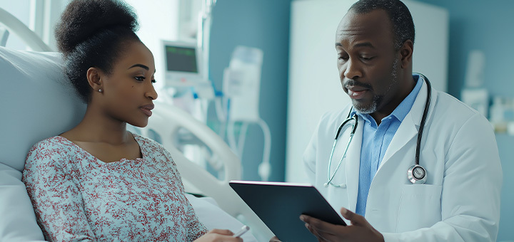 Digital analytics dashboard showing healthcare encounter data pipelines